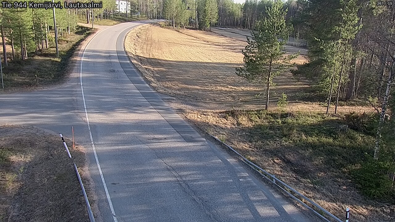 Weather Camera Image Väg 944 Kemijärvi, Lautasalmi, Kemijärvi, Lappi