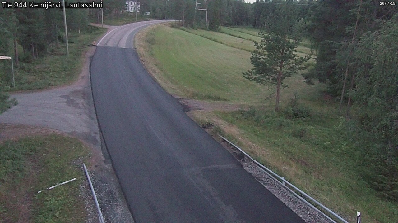 Weather Camera Image Road 944 Kemijärvi, Lautasalmi, Kemijärvi, Lappi