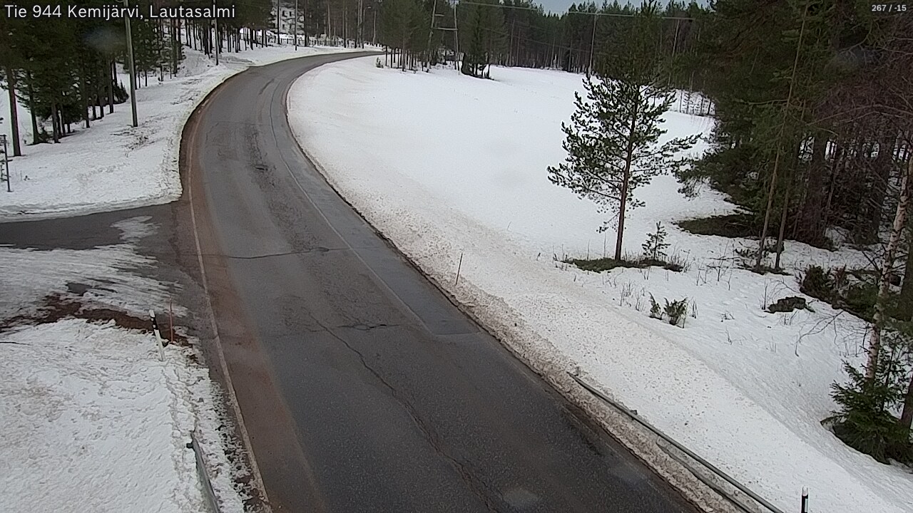 Weather Camera Image Road 944 Kemijärvi, Lautasalmi, Kemijärvi, Lappi