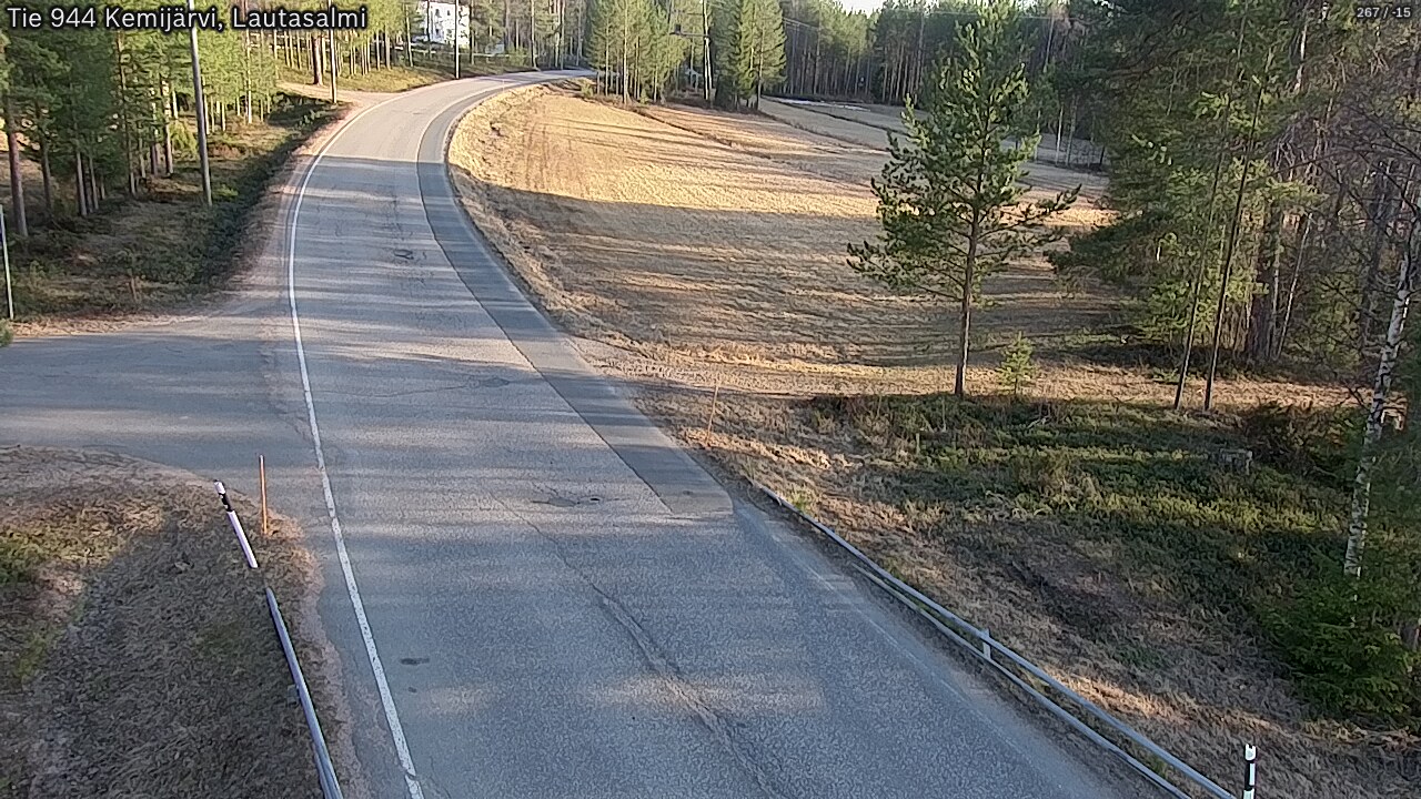 Weather Camera Image Väg 944 Kemijärvi, Lautasalmi, Kemijärvi, Lappi