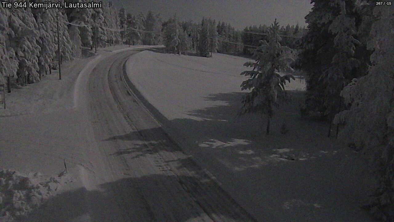 Kelikamerat Kuva Tie 944 Kemijärvi, Lautasalmi, Kemijärvi, Lappi