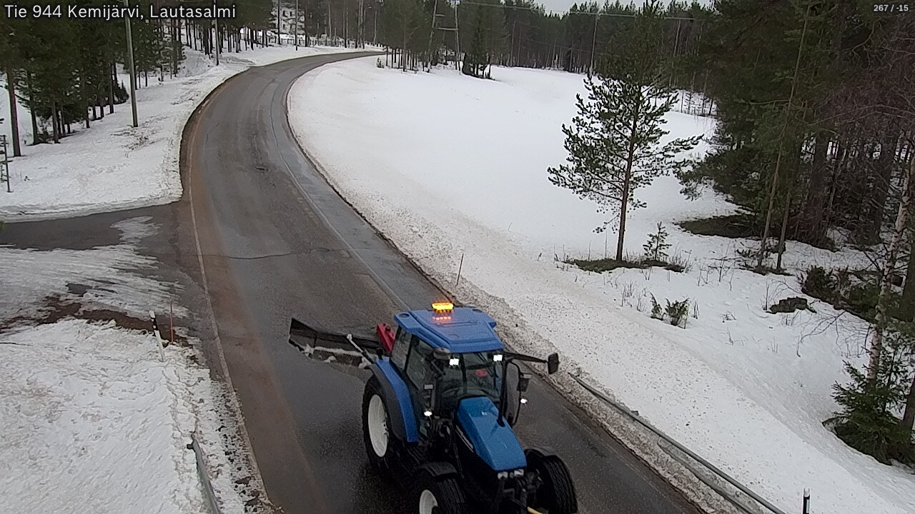 Weather Camera Image Road 944 Kemijärvi, Lautasalmi, Kemijärvi, Lappi