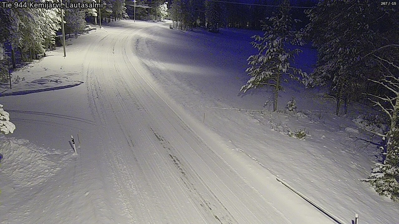 Kelikamerat Kuva Tie 944 Kemijärvi, Lautasalmi, Kemijärvi, Lappi