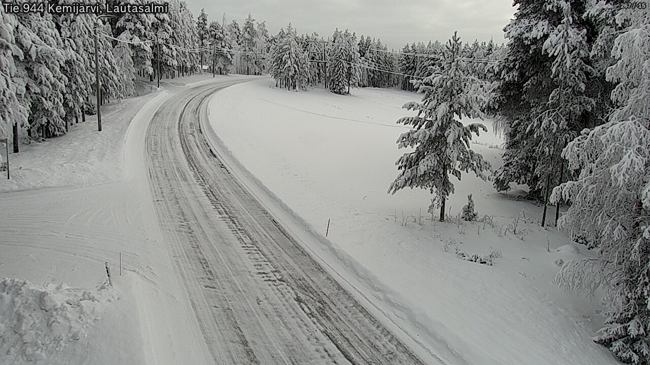Kelikamerat Kuva Tie 944 Kemijärvi, Lautasalmi, Kemijärvi, Lappi
