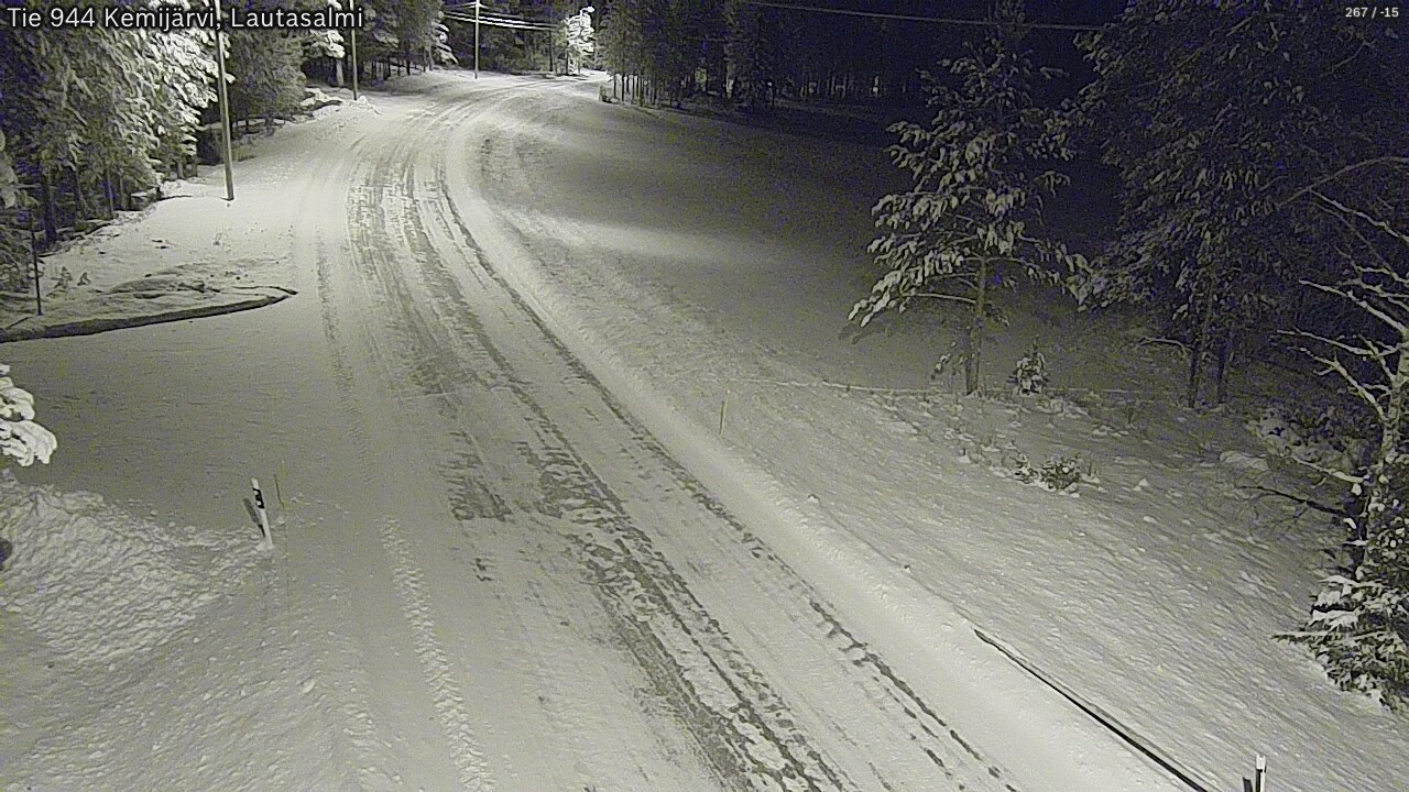 Kelikamerat Kuva Tie 944 Kemijärvi, Lautasalmi, Kemijärvi, Lappi