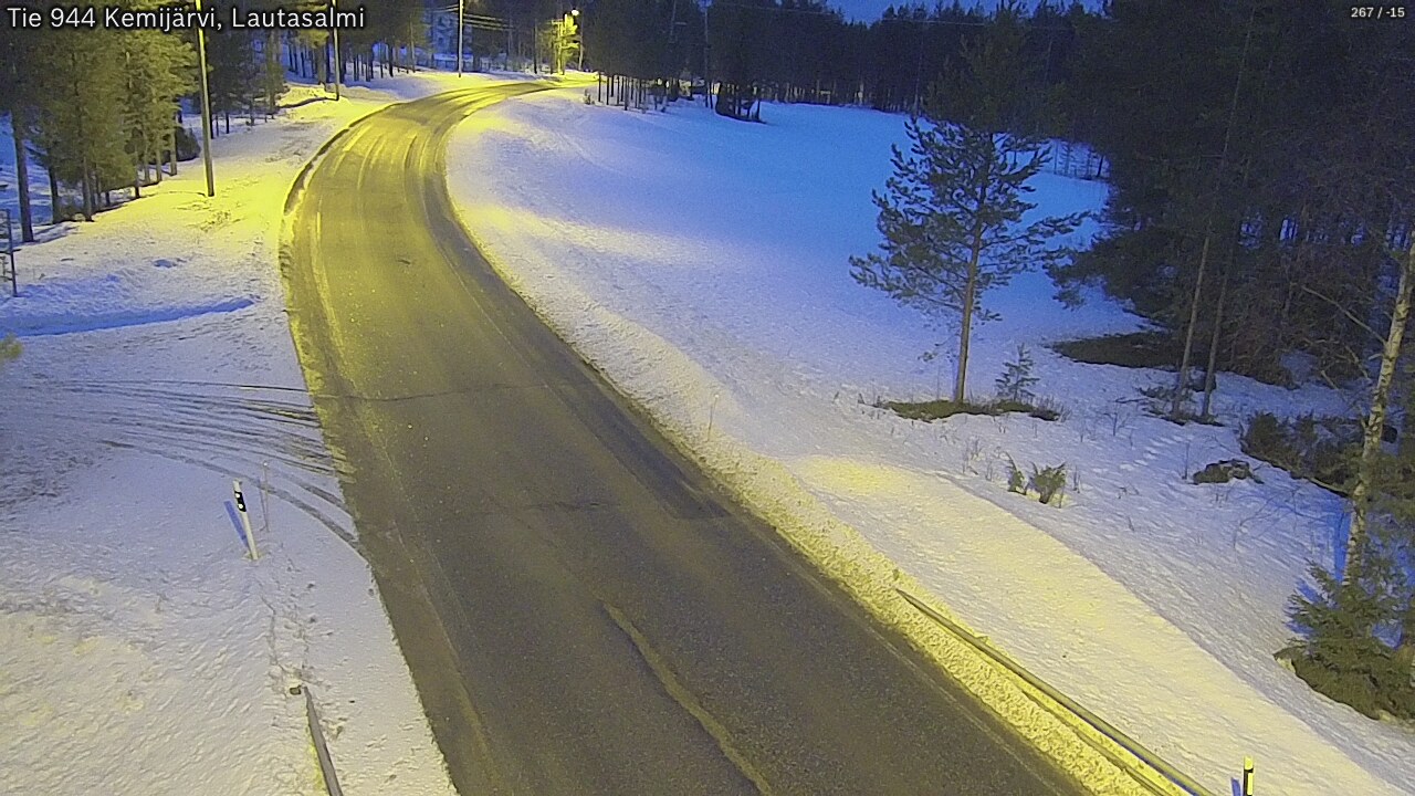 Kelikamerat Kuva Tie 944 Kemijärvi, Lautasalmi, Kemijärvi, Lappi