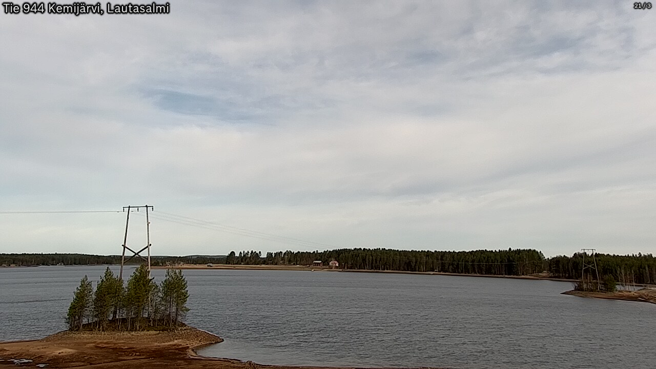 Weather Camera Image Road 944 Kemijärvi, Lautasalmi, Kemijärvi, Lappi