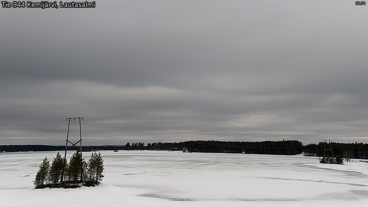 Weather Camera Image Väg 944 Kemijärvi, Lautasalmi, Kemijärvi, Lappi