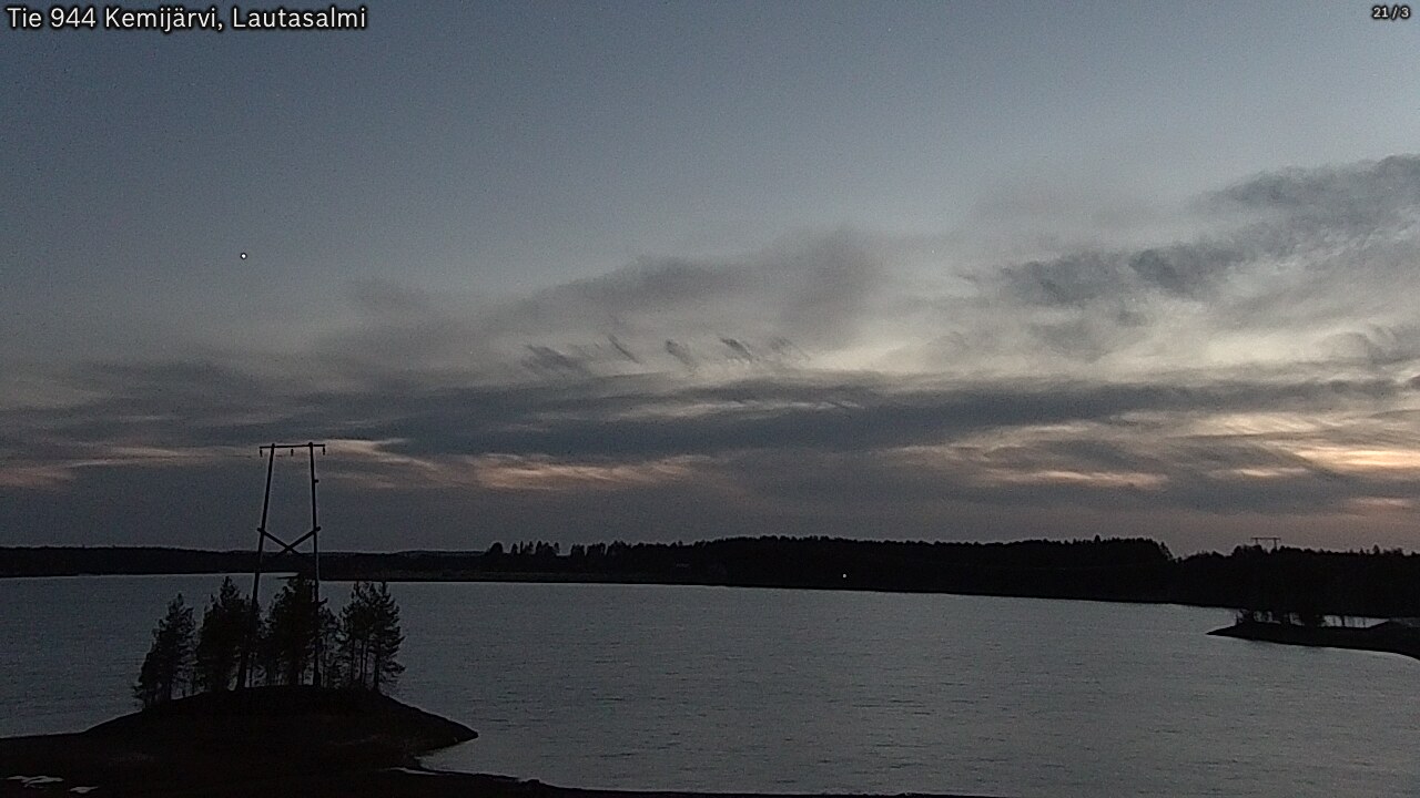 Weather Camera Image Road 944 Kemijärvi, Lautasalmi, Kemijärvi, Lappi