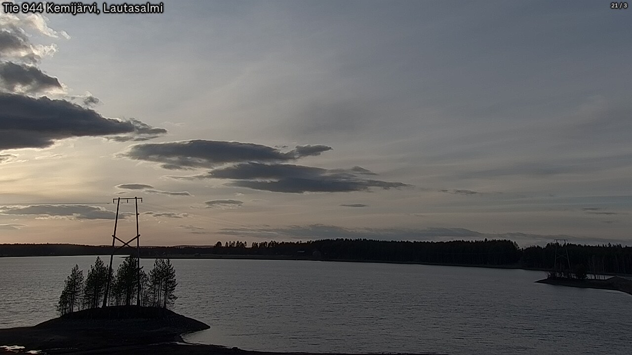 Weather Camera Image Road 944 Kemijärvi, Lautasalmi, Kemijärvi, Lappi