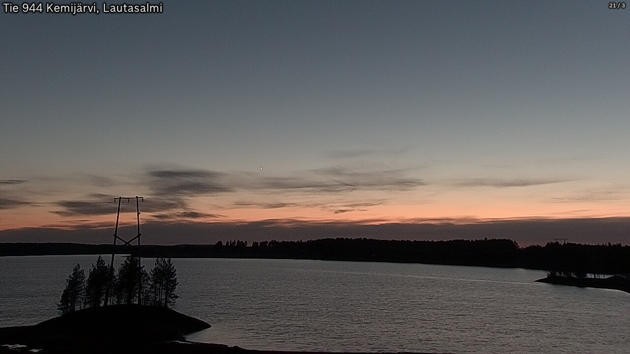 Weather Camera Image Road 944 Kemijärvi, Lautasalmi, Kemijärvi, Lappi