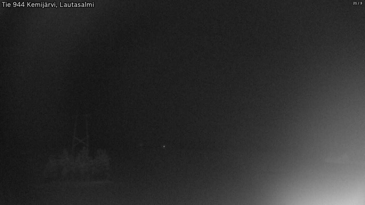 Weather Camera Image Väg 944 Kemijärvi, Lautasalmi, Kemijärvi, Lappi