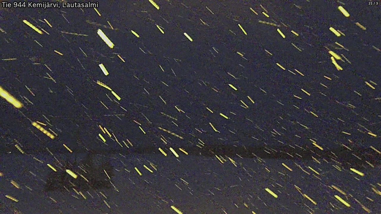 Weather Camera Image Väg 944 Kemijärvi, Lautasalmi, Kemijärvi, Lappi