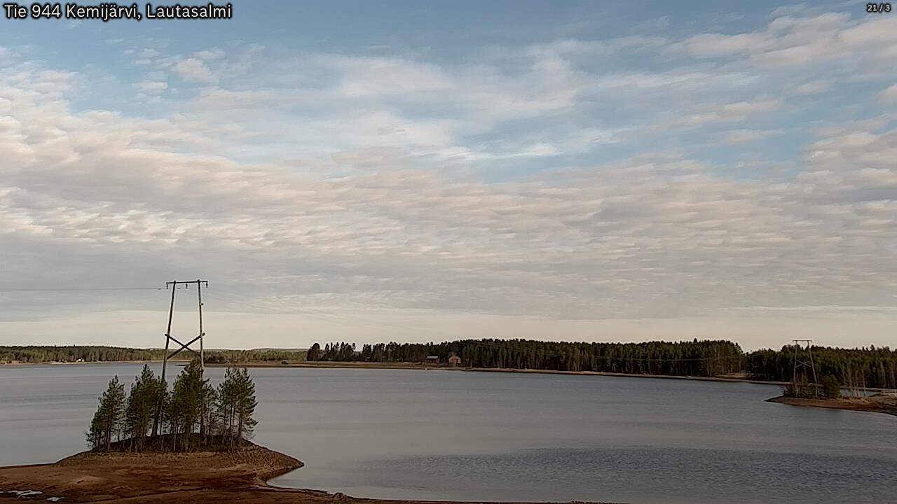 Weather Camera Image Road 944 Kemijärvi, Lautasalmi, Kemijärvi, Lappi