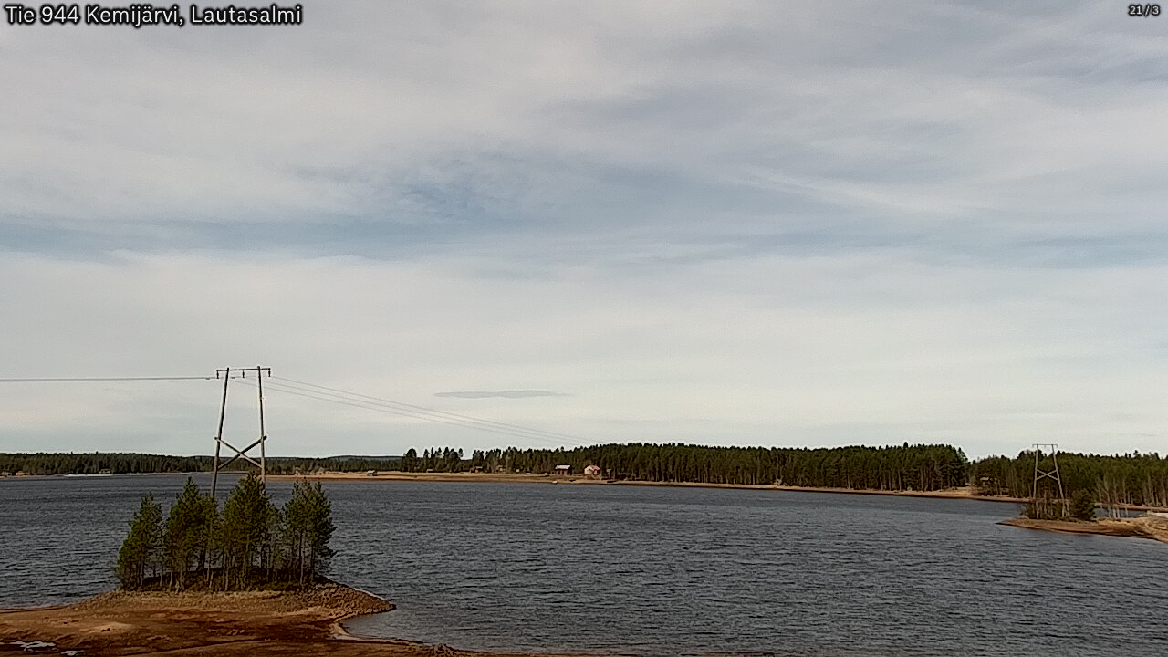 Weather Camera Image Road 944 Kemijärvi, Lautasalmi, Kemijärvi, Lappi