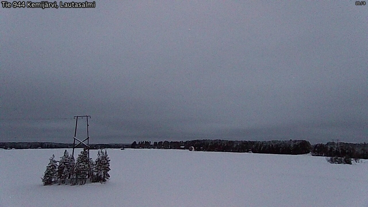 Weather Camera Image Väg 944 Kemijärvi, Lautasalmi, Kemijärvi, Lappi