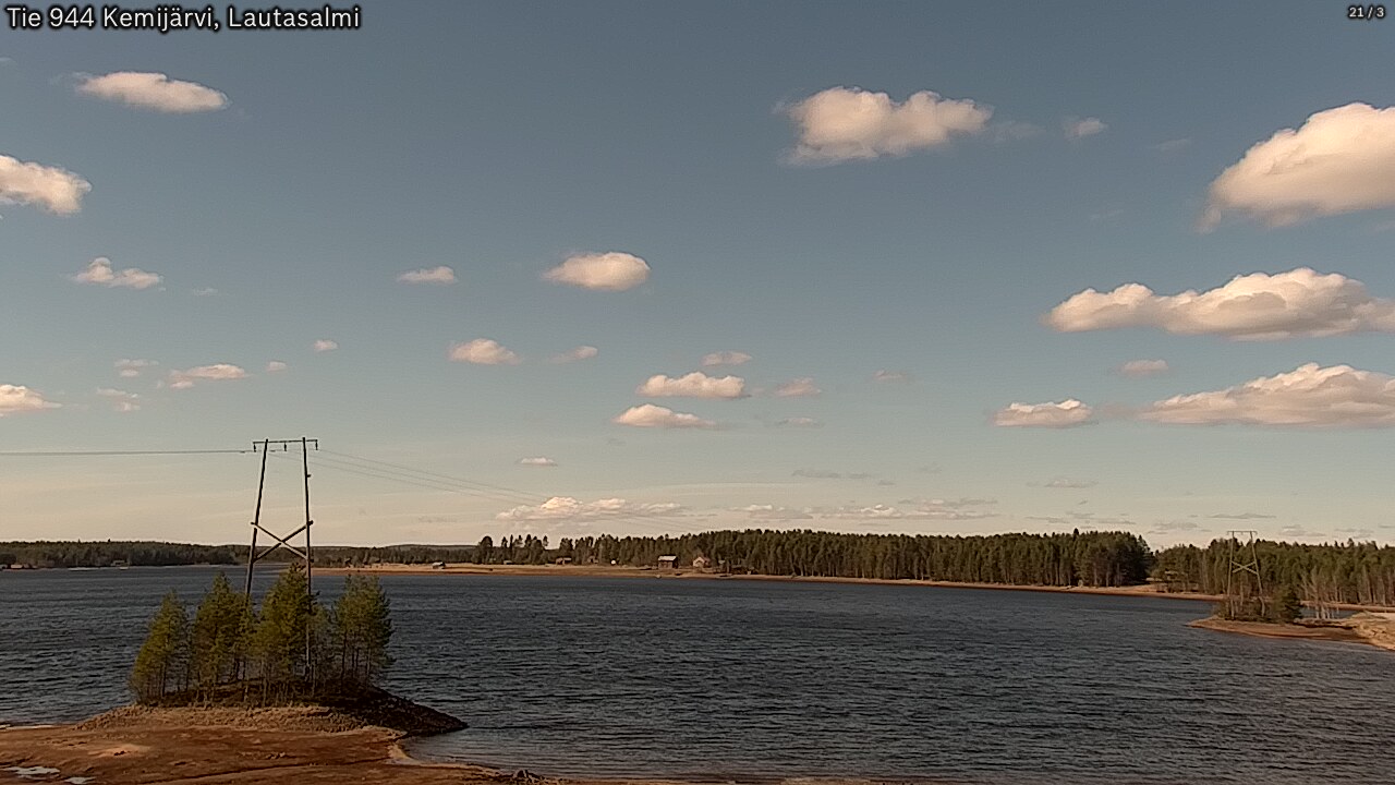 Weather Camera Image Road 944 Kemijärvi, Lautasalmi, Kemijärvi, Lappi