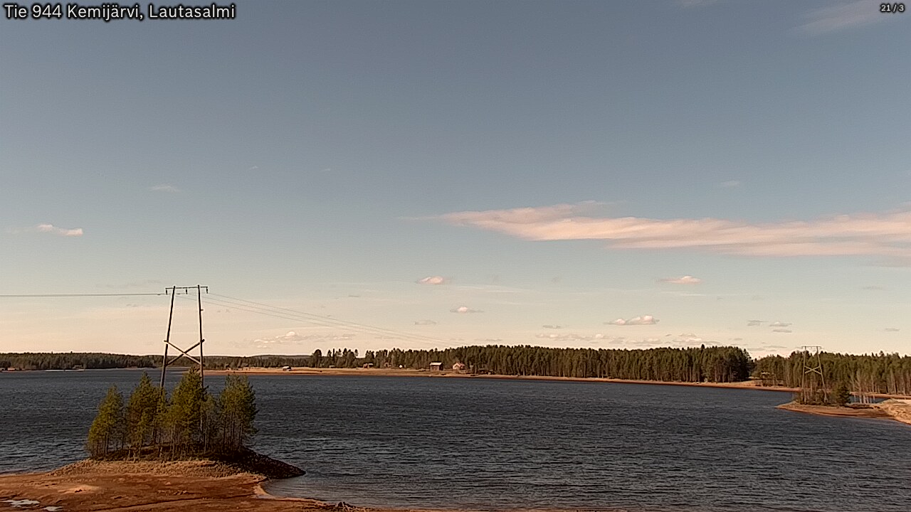 Weather Camera Image Road 944 Kemijärvi, Lautasalmi, Kemijärvi, Lappi
