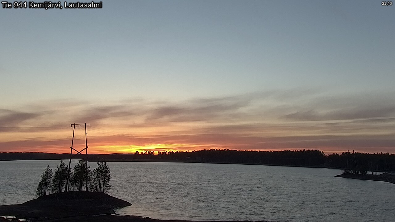 Weather Camera Image Road 944 Kemijärvi, Lautasalmi, Kemijärvi, Lappi