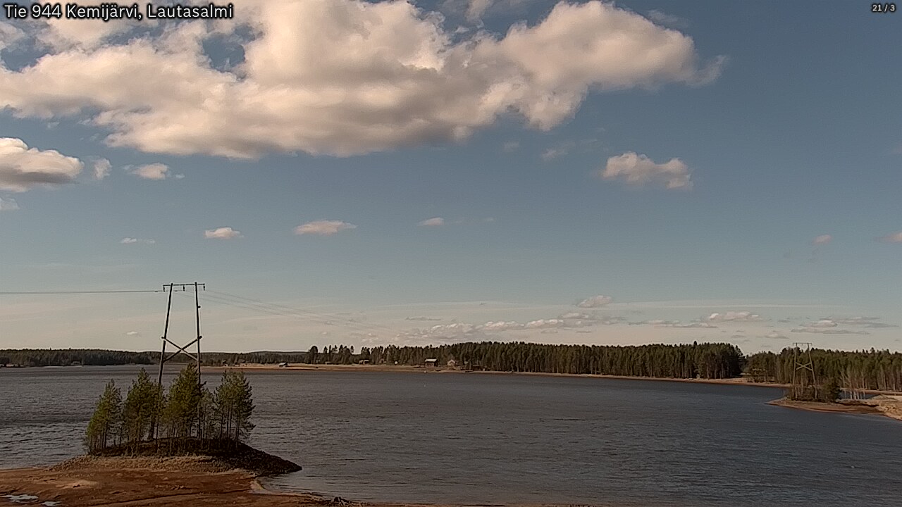 Weather Camera Image Road 944 Kemijärvi, Lautasalmi, Kemijärvi, Lappi