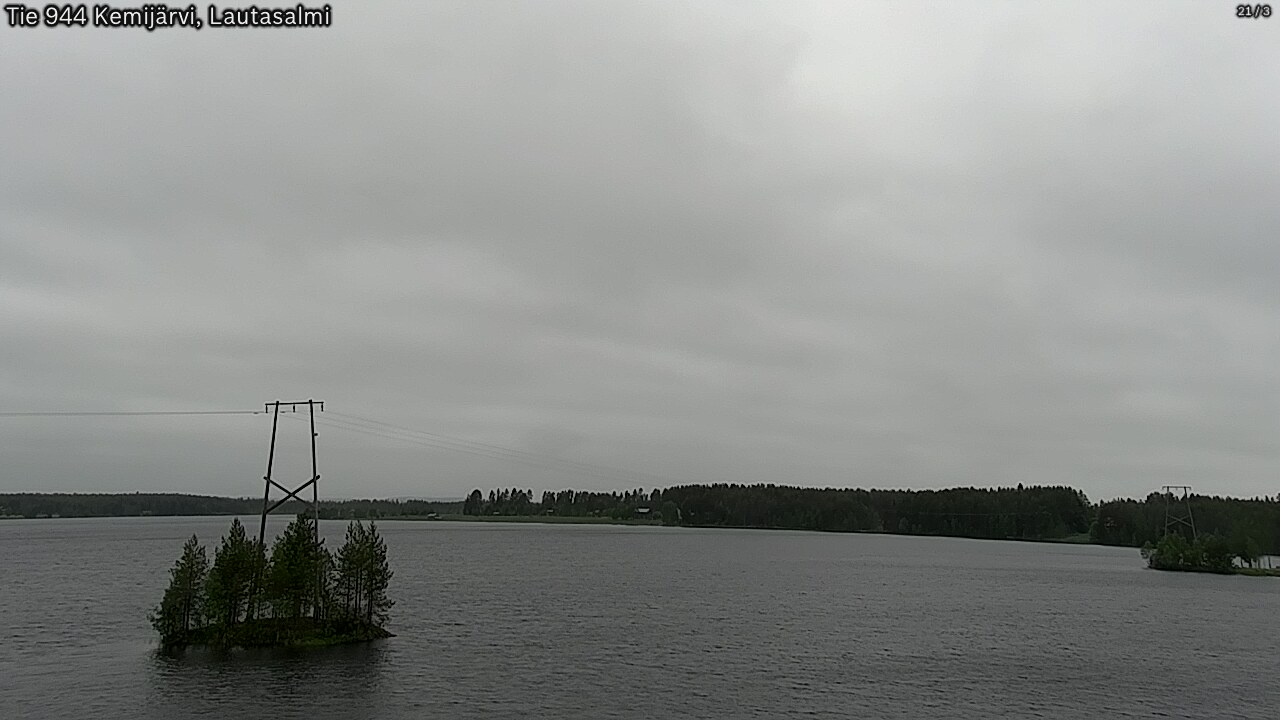 Weather Camera Image Väg 944 Kemijärvi, Lautasalmi, Kemijärvi, Lappi