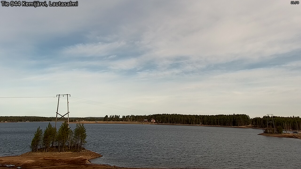 Weather Camera Image Road 944 Kemijärvi, Lautasalmi, Kemijärvi, Lappi