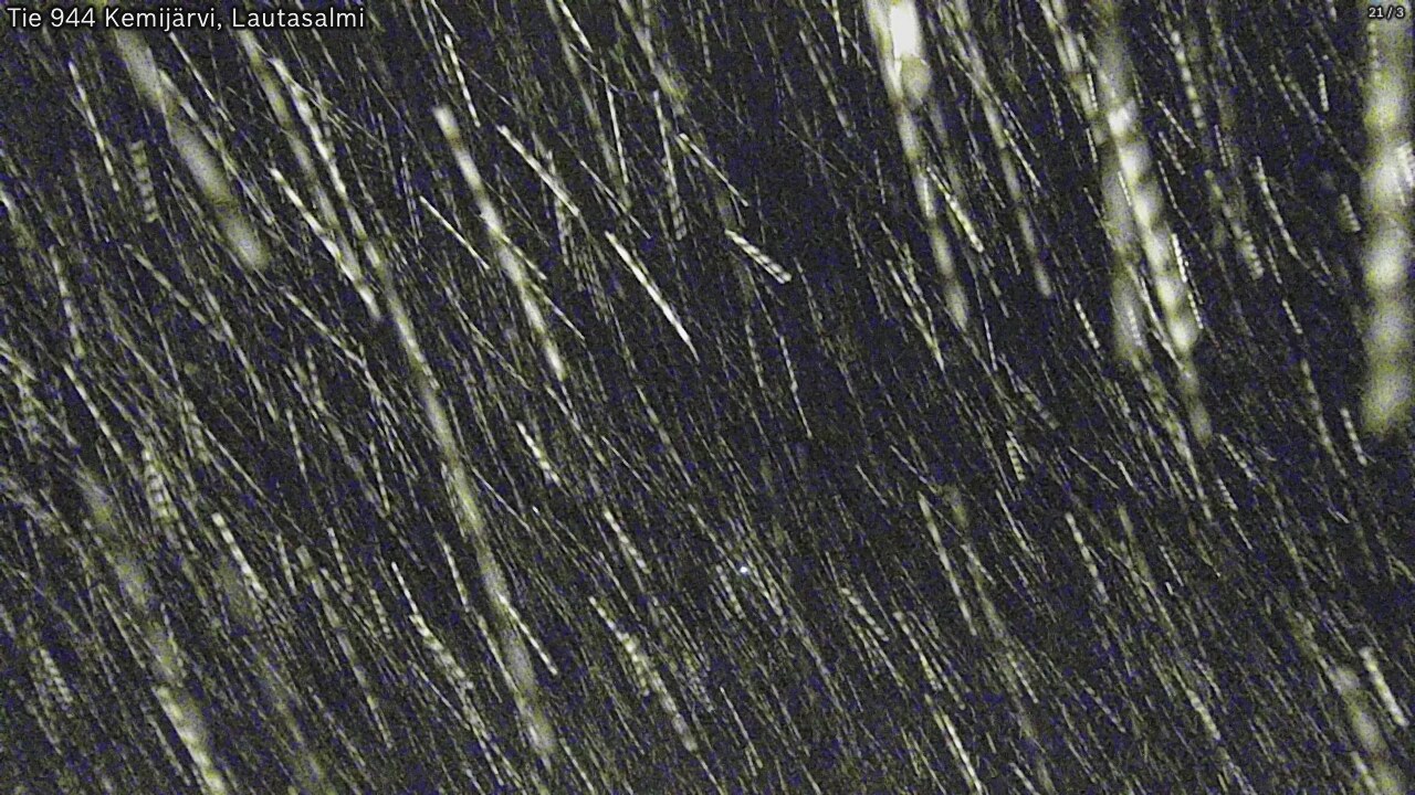 Weather Camera Image Väg 944 Kemijärvi, Lautasalmi, Kemijärvi, Lappi