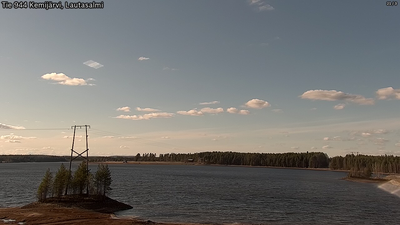 Weather Camera Image Road 944 Kemijärvi, Lautasalmi, Kemijärvi, Lappi