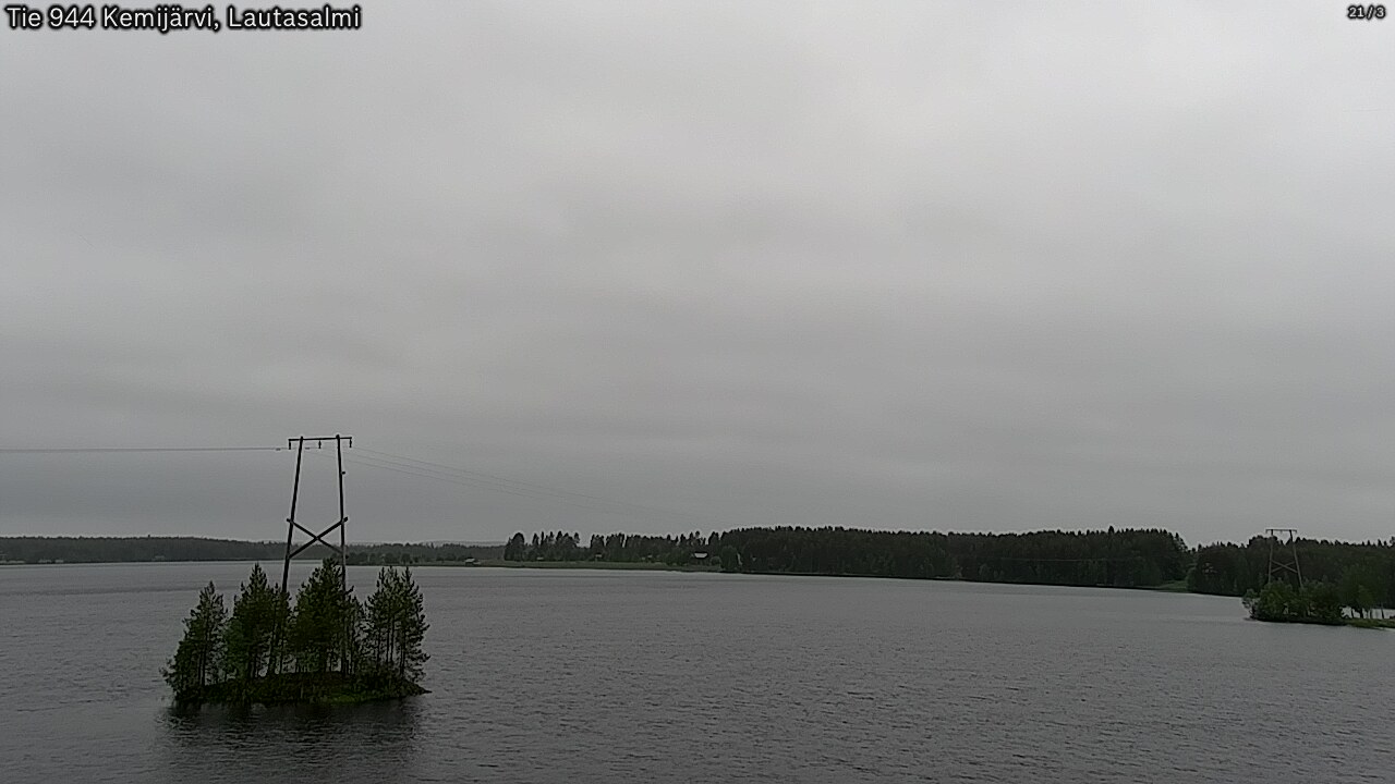 Weather Camera Image Väg 944 Kemijärvi, Lautasalmi, Kemijärvi, Lappi
