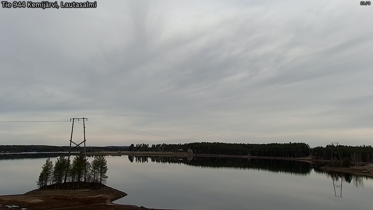 Weather Camera Image Road 944 Kemijärvi, Lautasalmi, Kemijärvi, Lappi