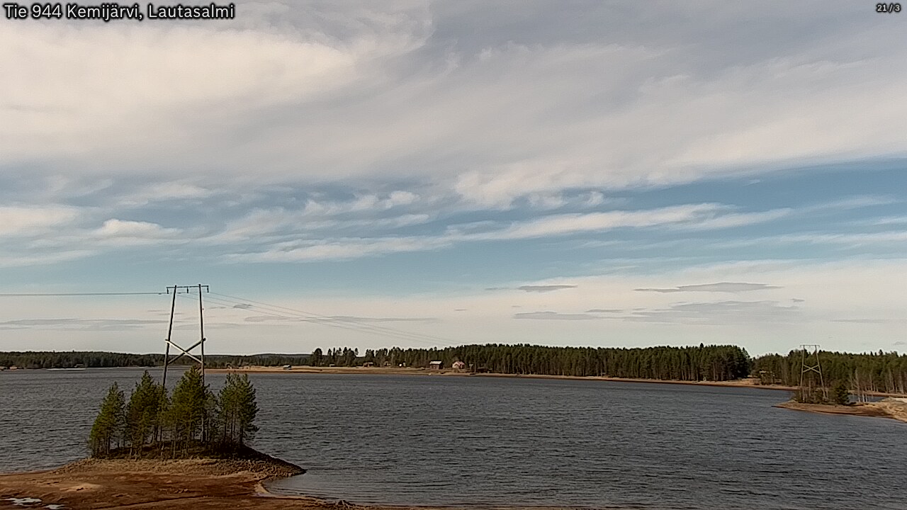 Weather Camera Image Road 944 Kemijärvi, Lautasalmi, Kemijärvi, Lappi