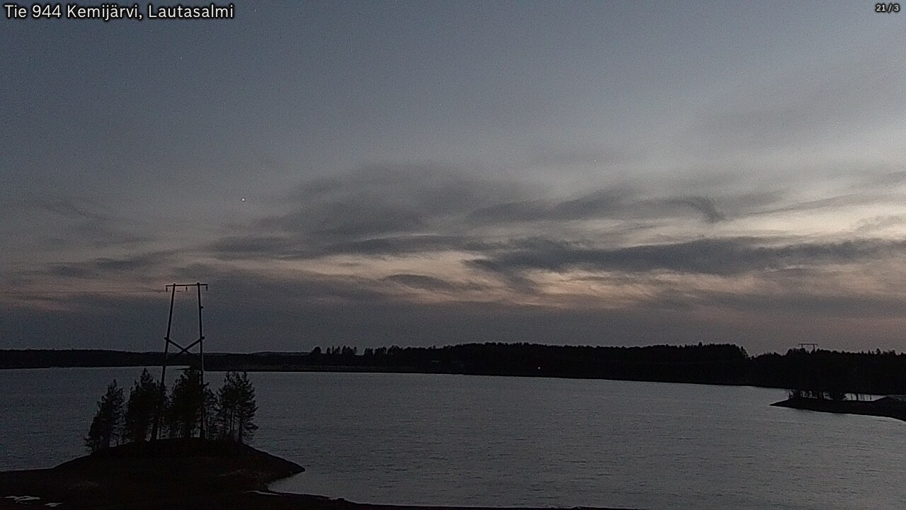 Weather Camera Image Road 944 Kemijärvi, Lautasalmi, Kemijärvi, Lappi