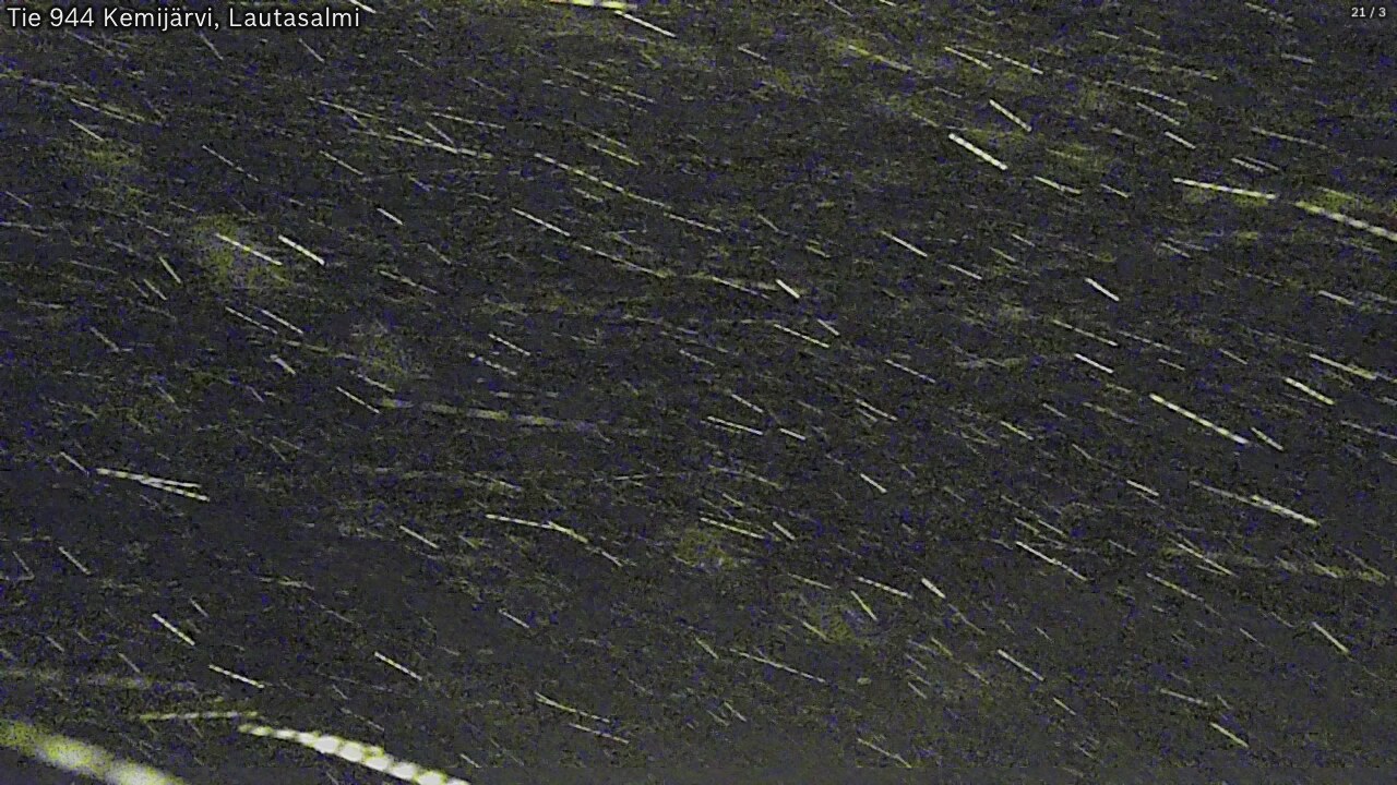 Weather Camera Image Väg 944 Kemijärvi, Lautasalmi, Kemijärvi, Lappi