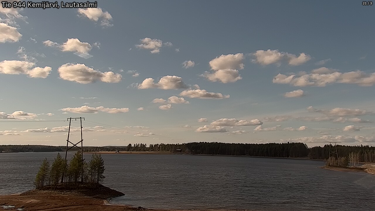Weather Camera Image Road 944 Kemijärvi, Lautasalmi, Kemijärvi, Lappi