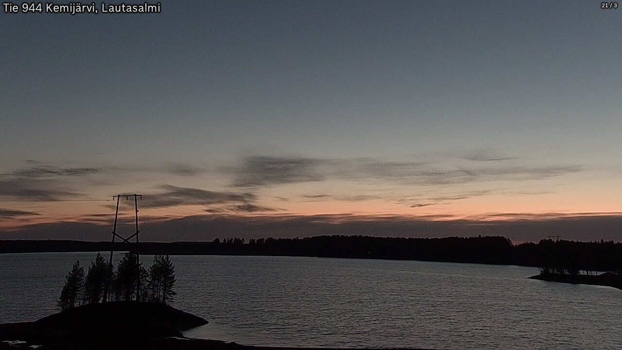 Weather Camera Image Road 944 Kemijärvi, Lautasalmi, Kemijärvi, Lappi