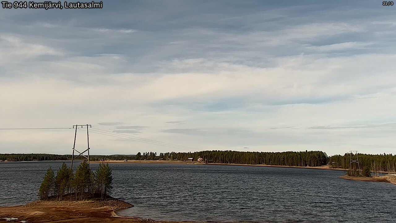 Weather Camera Image Road 944 Kemijärvi, Lautasalmi, Kemijärvi, Lappi