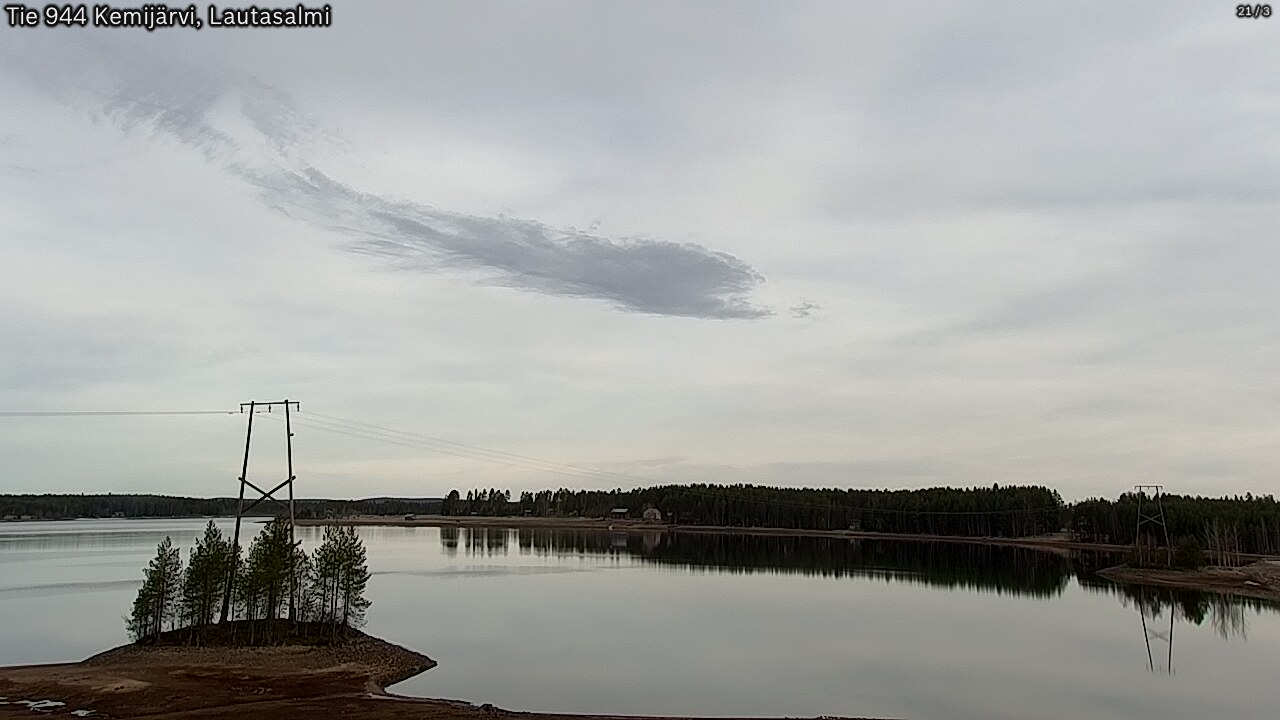 Weather Camera Image Road 944 Kemijärvi, Lautasalmi, Kemijärvi, Lappi