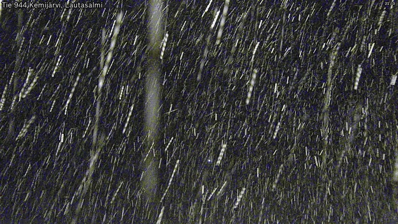 Weather Camera Image Väg 944 Kemijärvi, Lautasalmi, Kemijärvi, Lappi