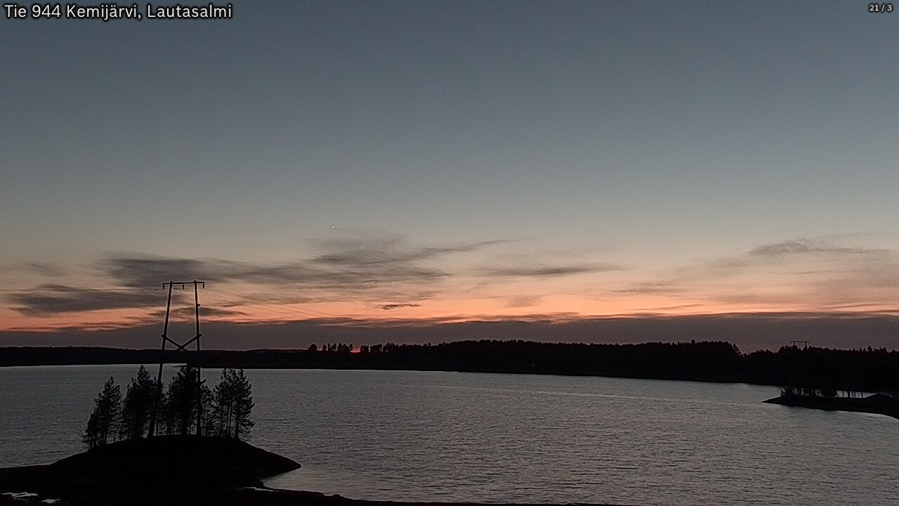 Weather Camera Image Road 944 Kemijärvi, Lautasalmi, Kemijärvi, Lappi