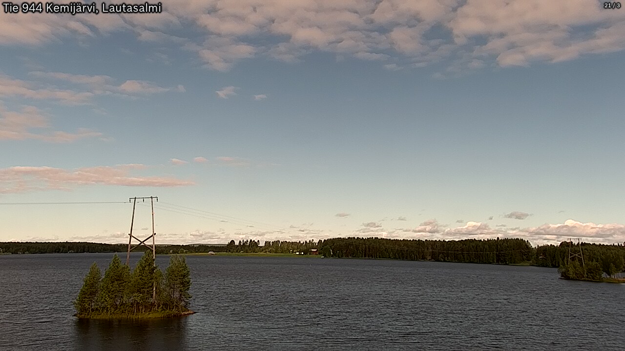 Weather Camera Image Väg 944 Kemijärvi, Lautasalmi, Kemijärvi, Lappi