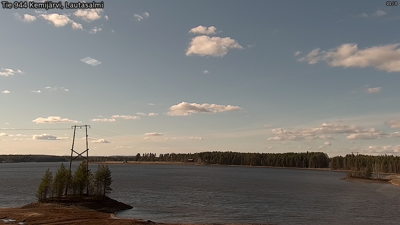 Weather Camera Image Road 944 Kemijärvi, Lautasalmi, Kemijärvi, Lappi