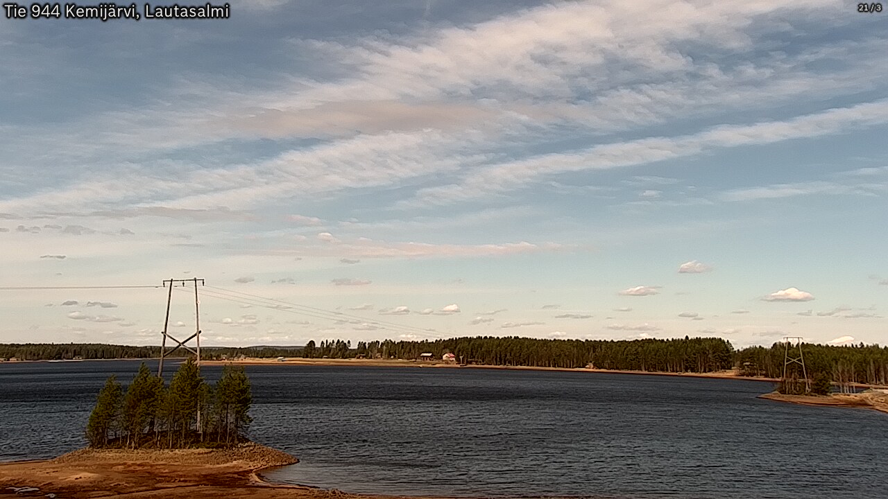 Weather Camera Image Road 944 Kemijärvi, Lautasalmi, Kemijärvi, Lappi