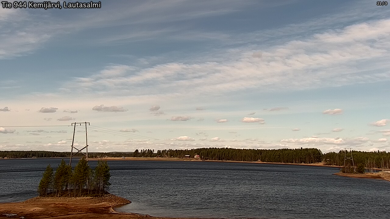Weather Camera Image Road 944 Kemijärvi, Lautasalmi, Kemijärvi, Lappi