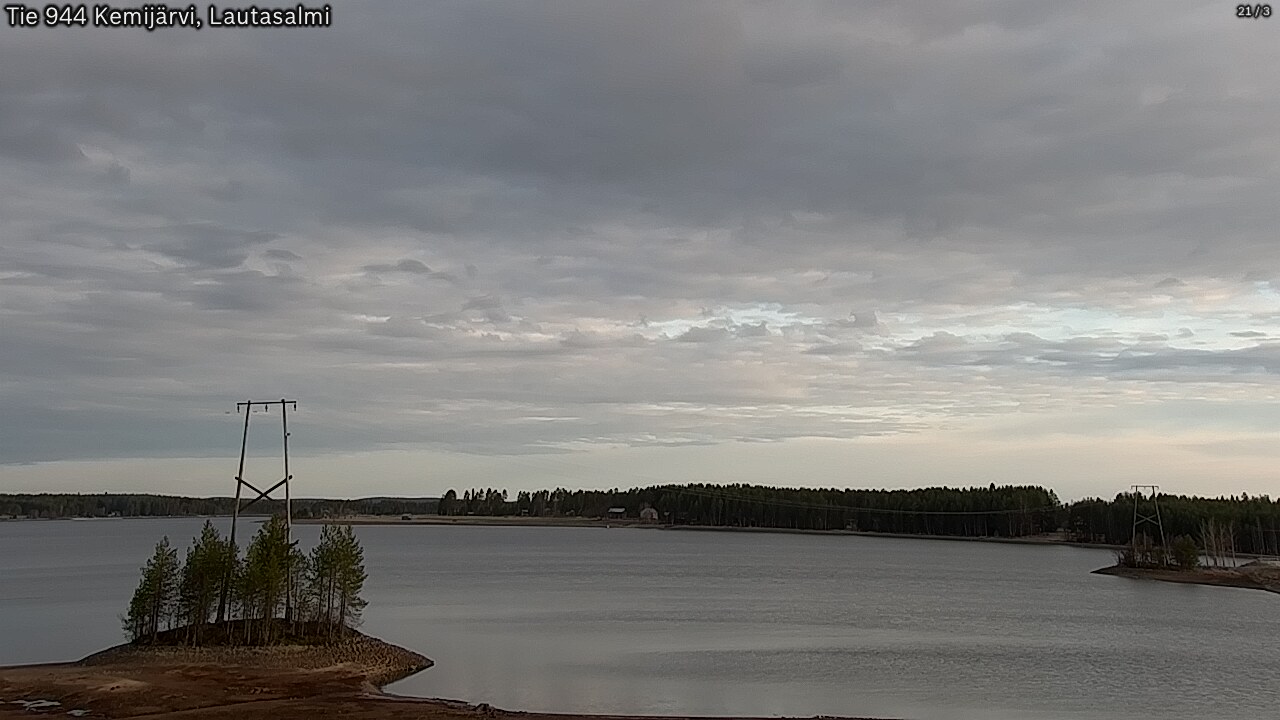 Weather Camera Image Road 944 Kemijärvi, Lautasalmi, Kemijärvi, Lappi