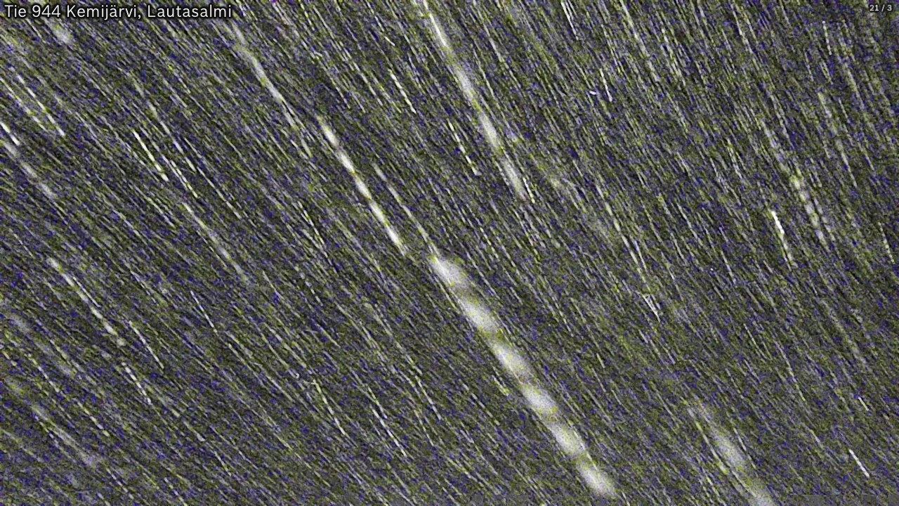 Weather Camera Image Väg 944 Kemijärvi, Lautasalmi, Kemijärvi, Lappi