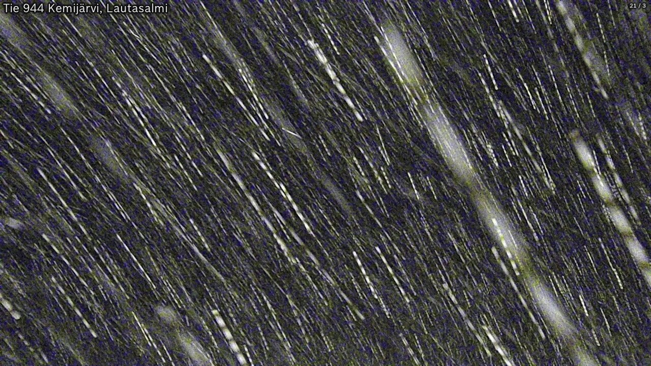 Weather Camera Image Väg 944 Kemijärvi, Lautasalmi, Kemijärvi, Lappi