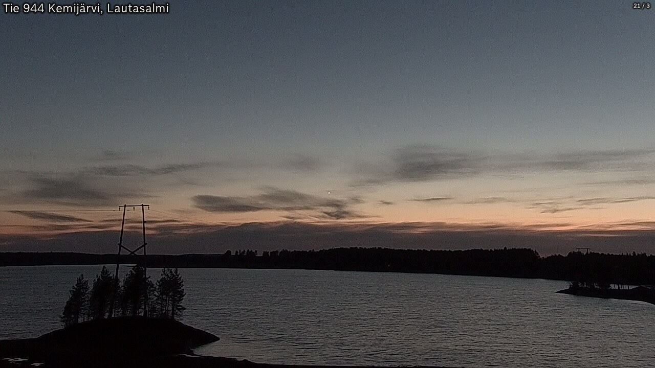 Weather Camera Image Road 944 Kemijärvi, Lautasalmi, Kemijärvi, Lappi