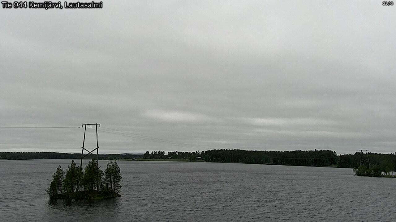 Weather Camera Image Väg 944 Kemijärvi, Lautasalmi, Kemijärvi, Lappi