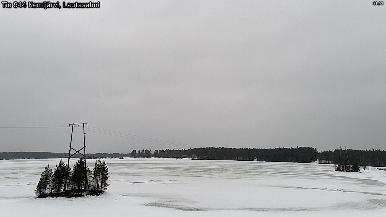 Weather Camera Image Road 944 Kemijärvi, Lautasalmi, Kemijärvi, Lappi