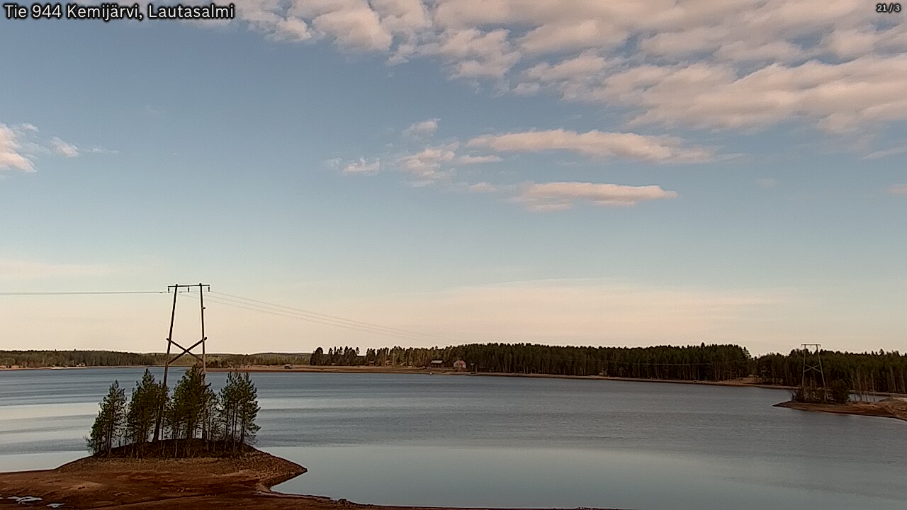 Weather Camera Image Road 944 Kemijärvi, Lautasalmi, Kemijärvi, Lappi
